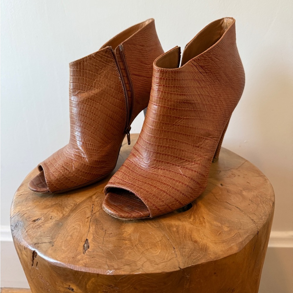 Martin Margiela peep toe booties